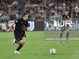 Kenan Yildiz during the Serie A 2024-2025 match between Juventus and Roma in Turin, Italy, on September 1, 2024 (