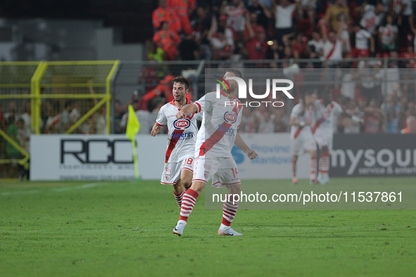 Francesco Galuppini of Mantova 1911 during the Italian Serie B soccer championship football match between Mantova Calcio 1911 and US Salerni...