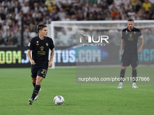 Nicolo Fagioli during the Serie A 2024-2025 match between Juventus and Roma in Turin, Italy, on September 1, 2024 