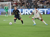 Nicolo Fagioli during the Serie A 2024-2025 match between Juventus and Roma in Turin, Italy, on September 1, 2024 (