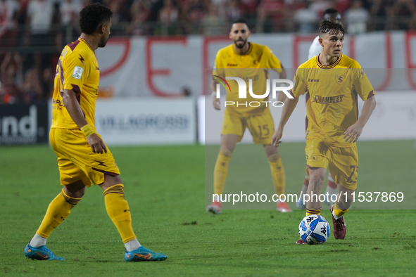 Lorenzo Amatucci of US Salernitana 1919 during the Italian Serie B soccer championship football match between Mantova Calcio 1911 and US Sal...