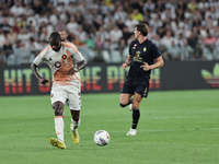 Evan Ndicka during the Serie A match between Juventus and Roma in Turin, Italy, on September 1, 2024 (