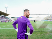 David De Gea of ACF Fiorentina looks on during the Serie A Enilive match between ACF Fiorentina and AC Monza at Stadio Artemio Franchi on Se...