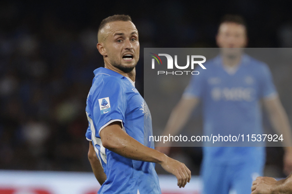 Stanislav Lobotka of Napoli looks on during the Serie A soccer match between SSC Napoli and Parma Calcio at Stadio Maradona in Naples, Italy...