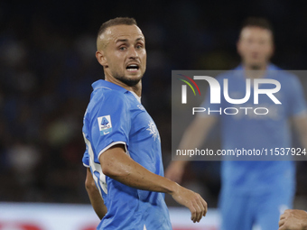 Stanislav Lobotka of Napoli looks on during the Serie A soccer match between SSC Napoli and Parma Calcio at Stadio Maradona in Naples, Italy...