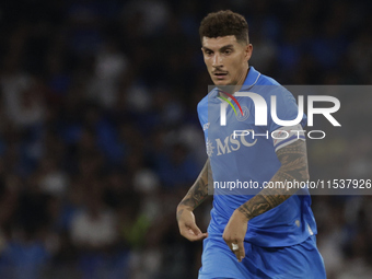 Giovanni Di Lorenzo of Napoli looks on during the Serie A soccer match SSC Napoli vs. Parma Calcio at Stadio Maradona in Naples, Italy, on A...