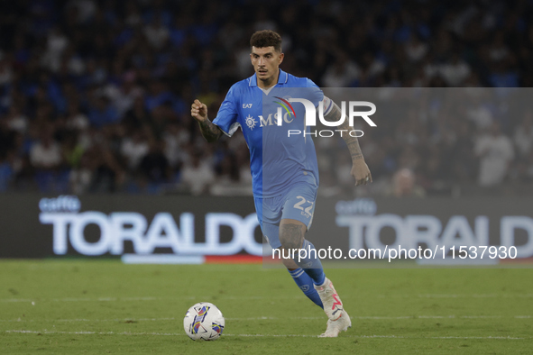 During the Serie A soccer match between SSC Napoli and Parma Calcio at Stadio Maradona in Naples, Italy, on August 31, 2024. 