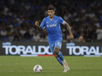 During the Serie A soccer match between SSC Napoli and Parma Calcio at Stadio Maradona in Naples, Italy, on August 31, 2024. (