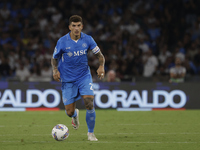 Giovanni Di Lorenzo of Napoli controls the ball during the Serie A soccer match between SSC Napoli and Parma Calcio at Stadio Maradona in Na...