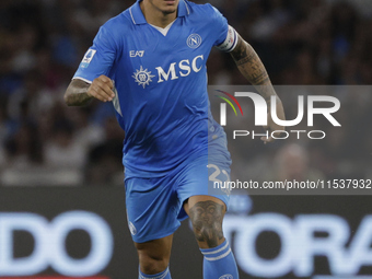 Giovanni Di Lorenzo of Napoli is in action during the Serie A soccer match SSC Napoli vs. Parma Calcio at Stadio Maradona in Naples, Italy,...