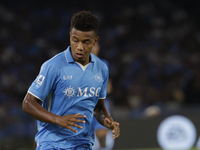 David Neres of Napoli is seen in action during the Serie A soccer match SSC Napoli vs. Parma Calcio at Stadio Maradona in Naples, Italy, on...