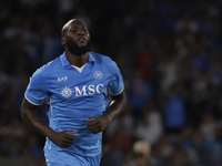 Romelu Lukaku of Napoli during the Serie A soccer match SSC Napoli vs. Parma Calcio at Stadio Maradona in Naples, Italy, on August 31, 2024....