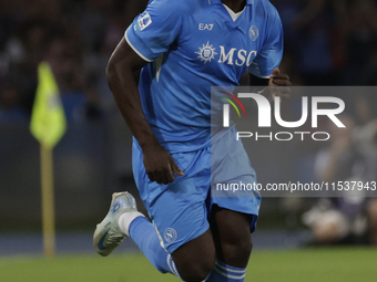 Romelu Lukaku of Napoli during the Serie A soccer match SSC Napoli vs. Parma Calcio at Stadio Maradona in Naples, Italy, on August 31, 2024....