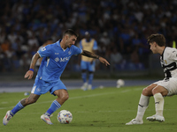 Matteo Politano of Napoli is in action during the Serie A soccer match between SSC Napoli and Parma Calcio at Stadio Maradona in Naples, Ita...