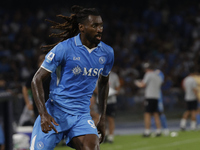 Frank Zambo Anguissa of Napoli is in action during the Serie A soccer match SSC Napoli vs. Parma Calcio at Stadio Maradona in Naples, Italy,...