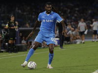 Frank Zambo Anguissa of Napoli is in action during the Serie A soccer match SSC Napoli vs. Parma Calcio at Stadio Maradona in Naples, Italy,...