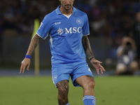 Matteo Politano of Napoli controls the ball during the Serie A soccer match between SSC Napoli and Parma Calcio at Stadio Maradona in Naples...