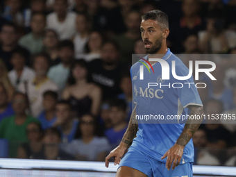 Leonardo Spinazzola of Napoli looks on during the Serie A soccer match between SSC Napoli and Parma Calcio at Stadio Maradona in Naples, Ita...