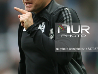 Newcastle United Manager Eddie Howe during the Premier League match between Newcastle United and Tottenham Hotspur at St. James's Park in Ne...