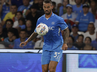 Leonardo Spinazzola of Napoli controls the ball during the Serie A soccer match between SSC Napoli and Parma Calcio at Stadio Maradona in Na...