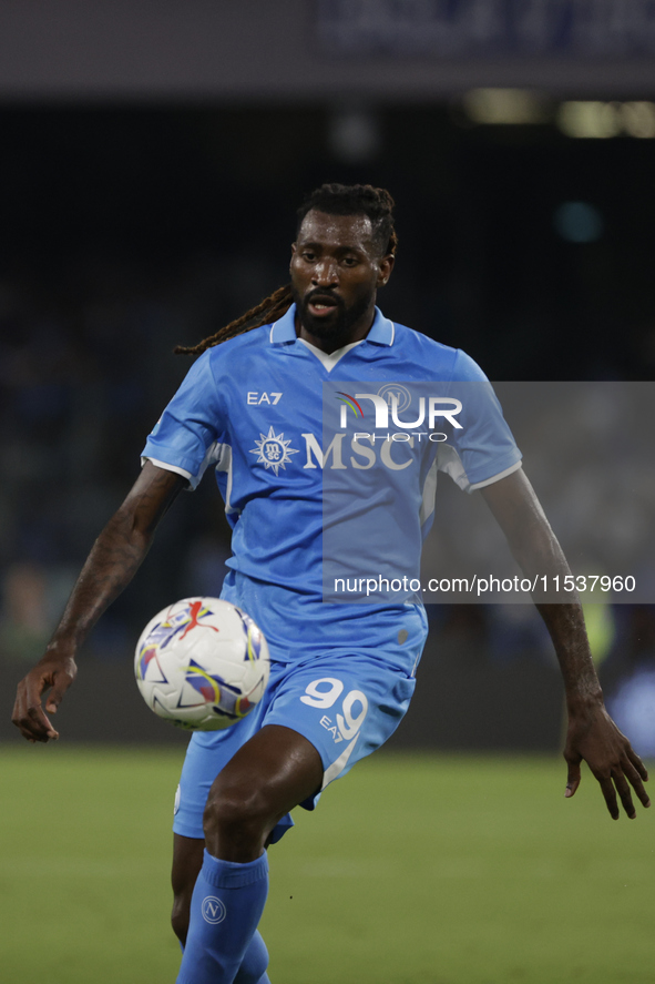 Khvicha Kvaratskhelia of Napoli is in action during the Serie A soccer match SSC Napoli vs. Parma Calcio at Stadio Maradona in Naples, Italy...