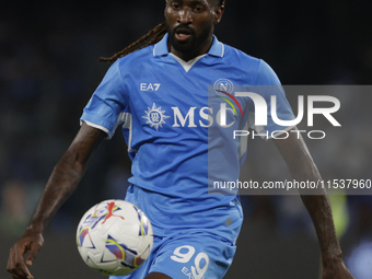 Khvicha Kvaratskhelia of Napoli is in action during the Serie A soccer match SSC Napoli vs. Parma Calcio at Stadio Maradona in Naples, Italy...