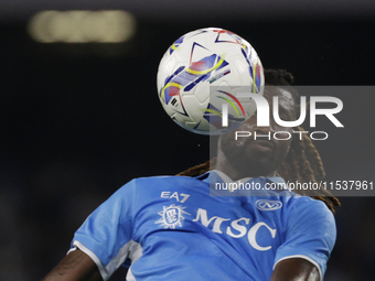 Khvicha Kvaratskhelia of Napoli is in action during the Serie A soccer match SSC Napoli vs. Parma Calcio at Stadio Maradona in Naples, Italy...