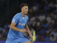 Amir Rrahmani of Napoli is seen in action during the Serie A soccer match SSC Napoli - Parma Calcio at Stadio Maradona in Naples, Italy, on...