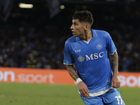 Mathias Olivera of Napoli looks on during the Serie A soccer match SSC Napoli vs. Parma Calcio at Stadio Maradona in Naples, Italy, on Augus...