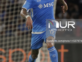 Mathias Olivera of Napoli controls the ball during the Serie A soccer match SSC Napoli vs. Parma Calcio at Stadio Maradona in Naples, Italy,...