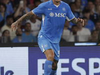 Pasquale Mazzocchi of Napoli controls the ball during the Serie A soccer match SSC Napoli vs. Parma Calcio at Stadio Maradona in Naples, Ita...