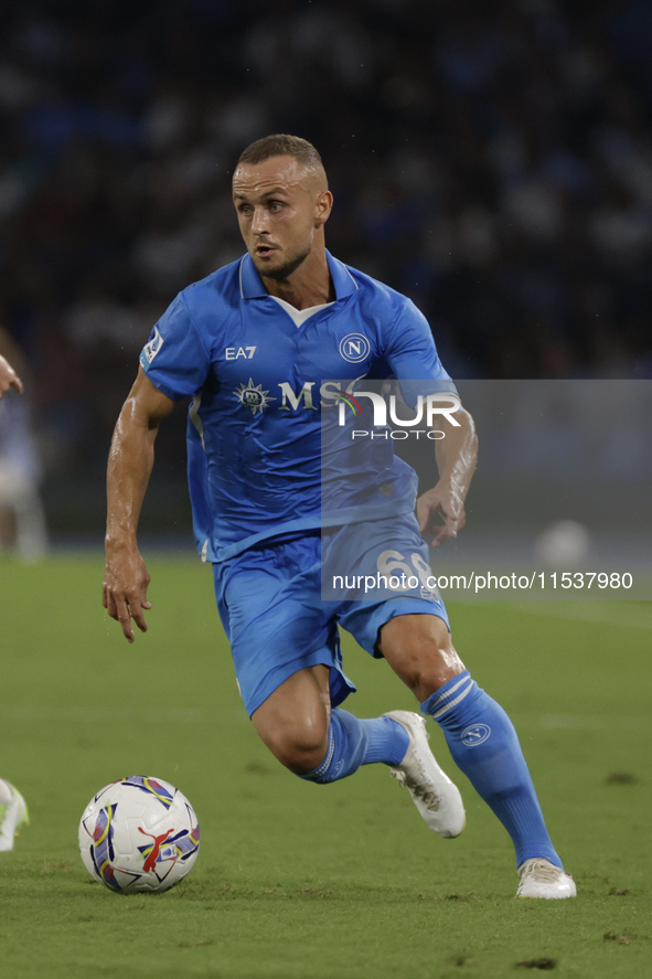 Stanislav Lobotka of Napoli is seen in action during the Serie A soccer match SSC Napoli vs. Parma Calcio at Stadio Maradona in Naples, Ital...