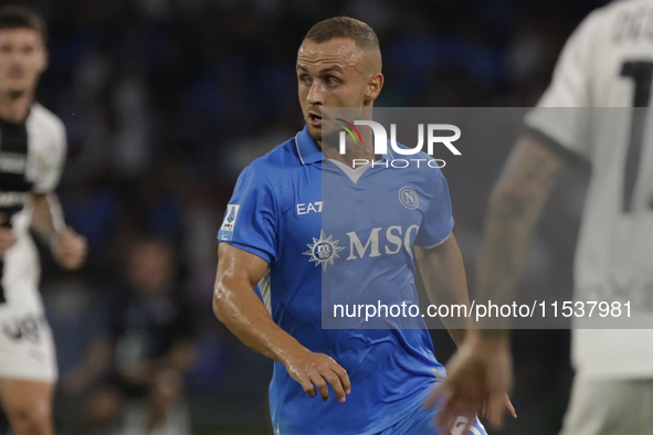 Stanislav Lobotka of Napoli is seen in action during the Serie A soccer match SSC Napoli vs. Parma Calcio at Stadio Maradona in Naples, Ital...