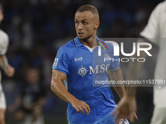 Stanislav Lobotka of Napoli is seen in action during the Serie A soccer match SSC Napoli vs. Parma Calcio at Stadio Maradona in Naples, Ital...