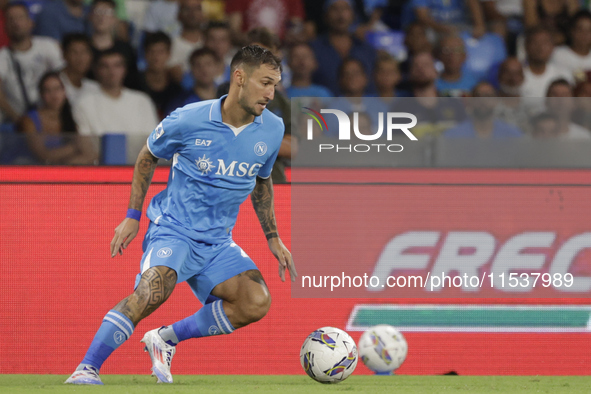 Matteo Politano of Napoli controls the ball during the Serie A soccer match between SSC Napoli and Parma Calcio at Stadio Maradona in Naples...