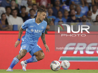 Matteo Politano of Napoli controls the ball during the Serie A soccer match between SSC Napoli and Parma Calcio at Stadio Maradona in Naples...