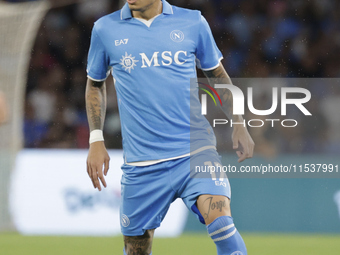 Mathias Olivera of Napoli controls the ball during the Serie A soccer match SSC Napoli vs. Parma Calcio at Stadio Maradona in Naples, Italy,...