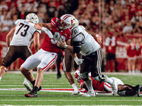 The Wisconsin Badgers play against the Western Michigan Broncos at Camp Randall Stadium in Madison, Wisconsin, on August 30, 2024. (