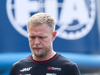 Kevin Magnussen of Haas before the Formula 1 Italian Grand Prix at Autodromo Nazionale di Monza in Monza, Italy on September 1, 2024. (