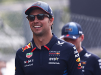 Sergio Perez of Red Bull Racing before the Formula 1 Italian Grand Prix at Autodromo Nazionale di Monza in Monza, Italy on September 1, 2024...