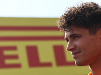 Lando Norris of McLaren before the Formula 1 Italian Grand Prix at Autodromo Nazionale di Monza in Monza, Italy on September 1, 2024. (