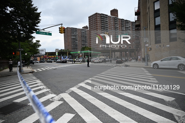 A 46-year-old male riding a bike is struck and killed by a 40-year-old man driving a van in Brooklyn, New York, United States, on September...