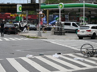 A 46-year-old male riding a bike is struck and killed by a 40-year-old man driving a van in Brooklyn, New York, United States, on September...