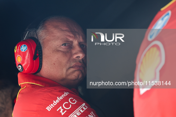 Frederic Vasseur before the Formula 1 Italian Grand Prix at Autodromo Nazionale di Monza in Monza, Italy on September 1, 2024. 