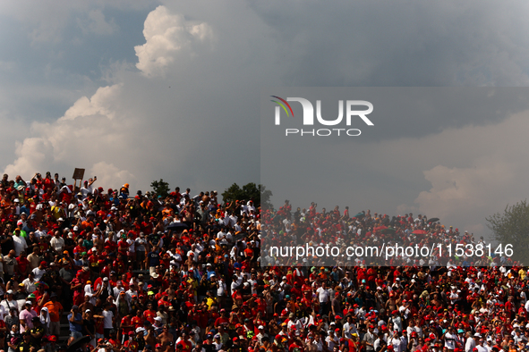 Fans before the Formula 1 Italian Grand Prix at Autodromo Nazionale di Monza in Monza, Italy on September 1, 2024. 