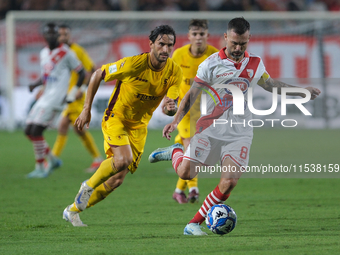 Salvatore Burrai of Mantova 1911 during the Italian Serie B soccer championship football match between Mantova Calcio 1911 and US Salernitan...