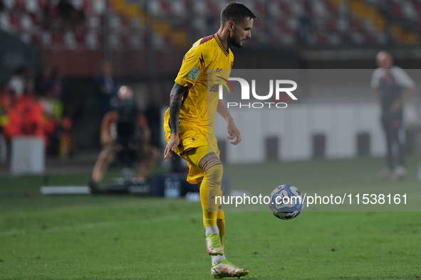 Petar Stojanovic of US Salernitana 1919 during the Italian Serie B soccer championship football match between Mantova Calcio 1911 and US Sal...