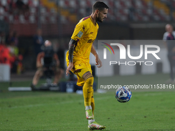 Petar Stojanovic of US Salernitana 1919 during the Italian Serie B soccer championship football match between Mantova Calcio 1911 and US Sal...