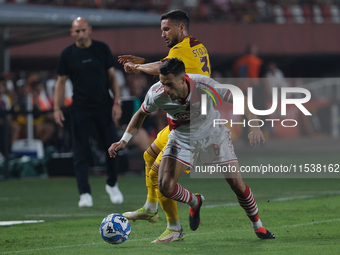 Cristiano Bani of Mantova 1911 during the Italian Serie B soccer match between Mantova Calcio 1911 and US Salernitana 1919 at Danilo Martell...