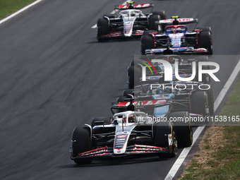 Kevin Magnussen of Haas during the Formula 1 Italian Grand Prix at Autodromo Nazionale di Monza in Monza, Italy on September 1, 2024. (